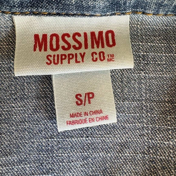 Mossimo Supply Co. Women's Long Sleeve Blue Denim Shirt Size Small - Picture 7 of 8